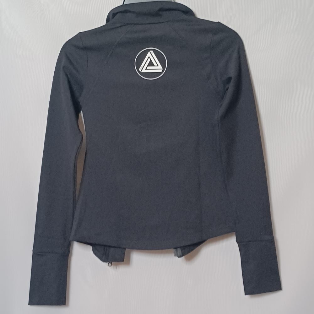 PEAK ICE Girls Black Zipper Closure Front Ice Skating Light Weight Jacket. 10Y - Picture 7 of 11